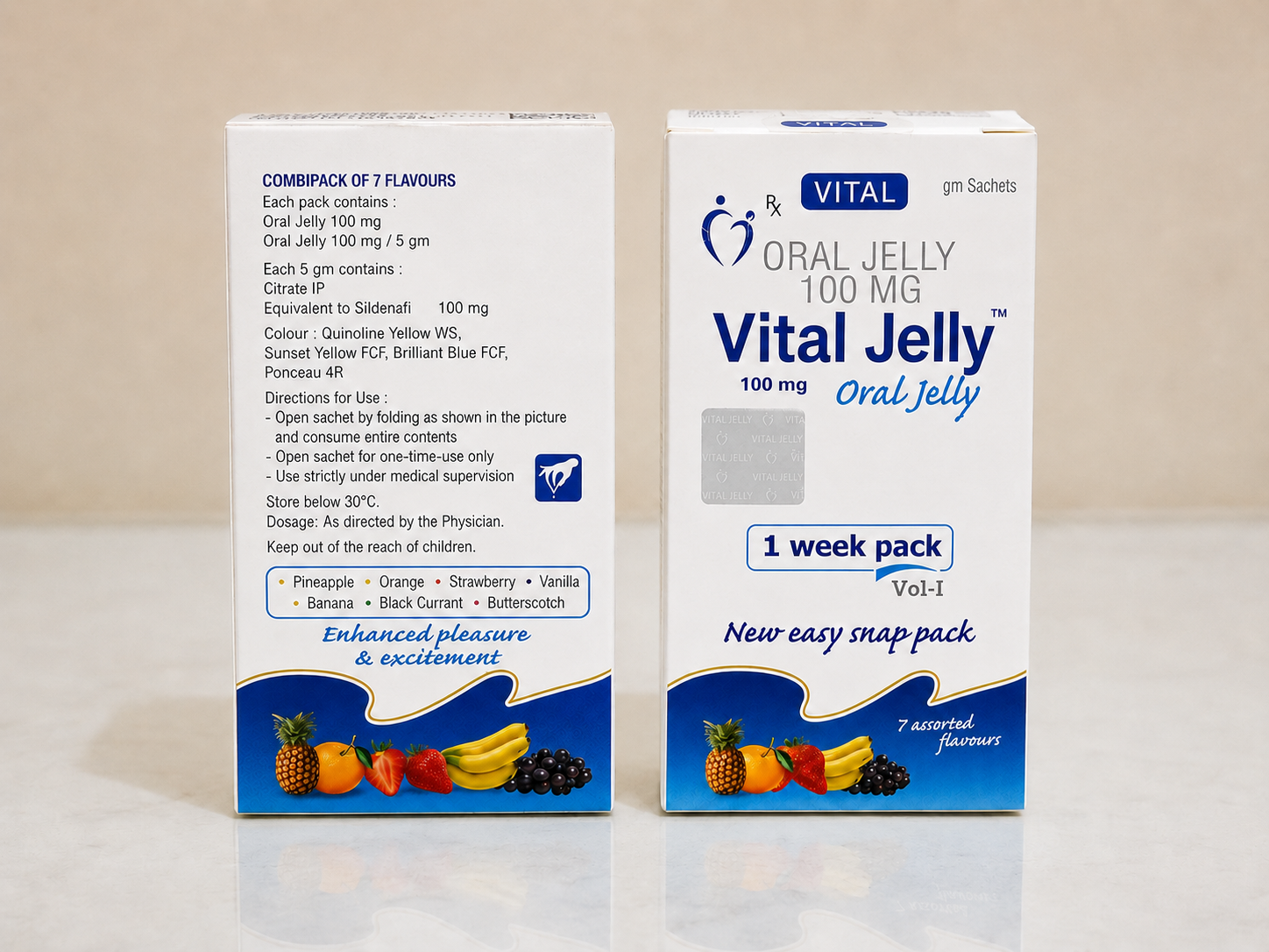 Vital Jelly – 7 Fruchtgeschmacksrichtungen